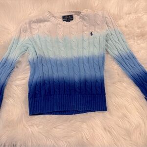 Polo Ralph Lauren Girls Ombre Blue sweater